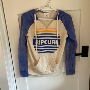Rip Curl 1070,s inspired women’s XS hooded sweatshirt.